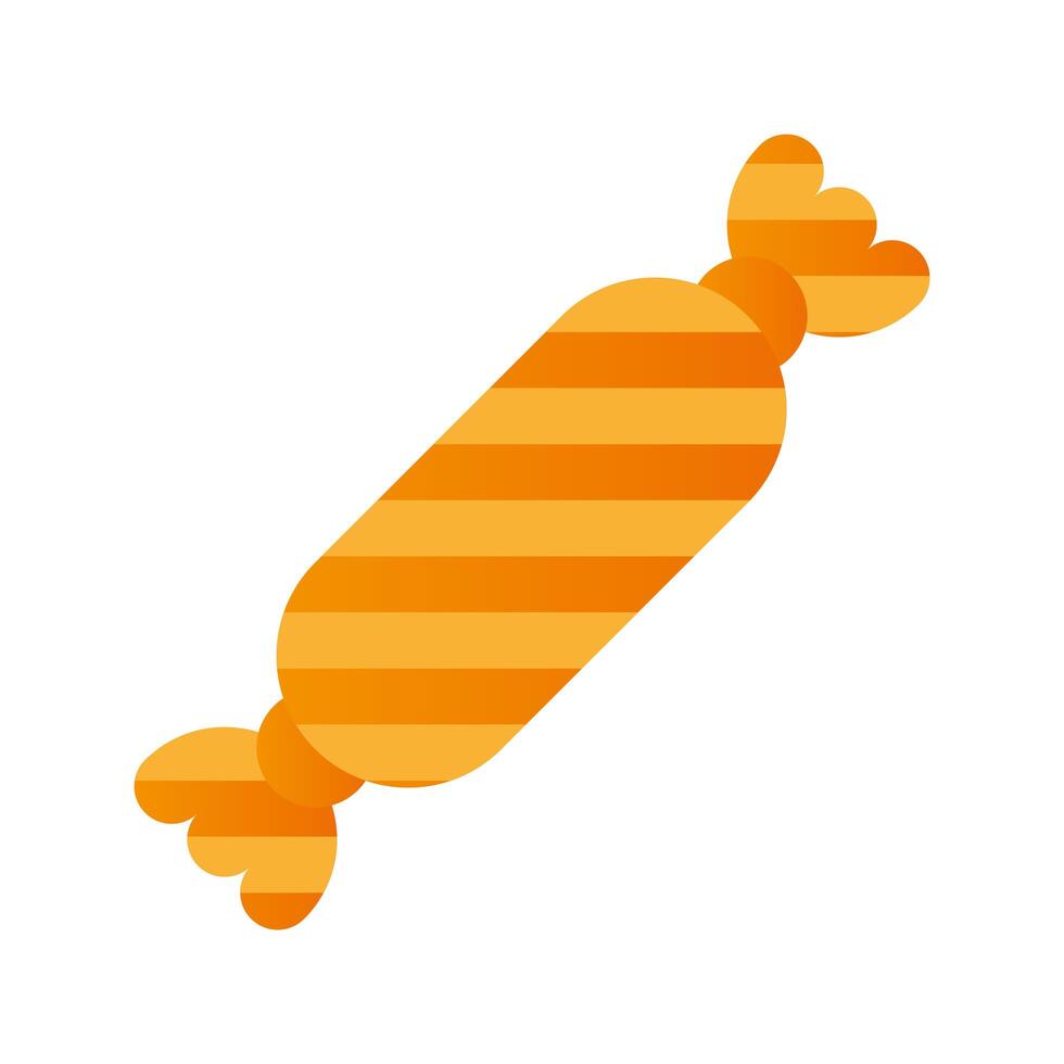 Isolated sweet striped candy vector design