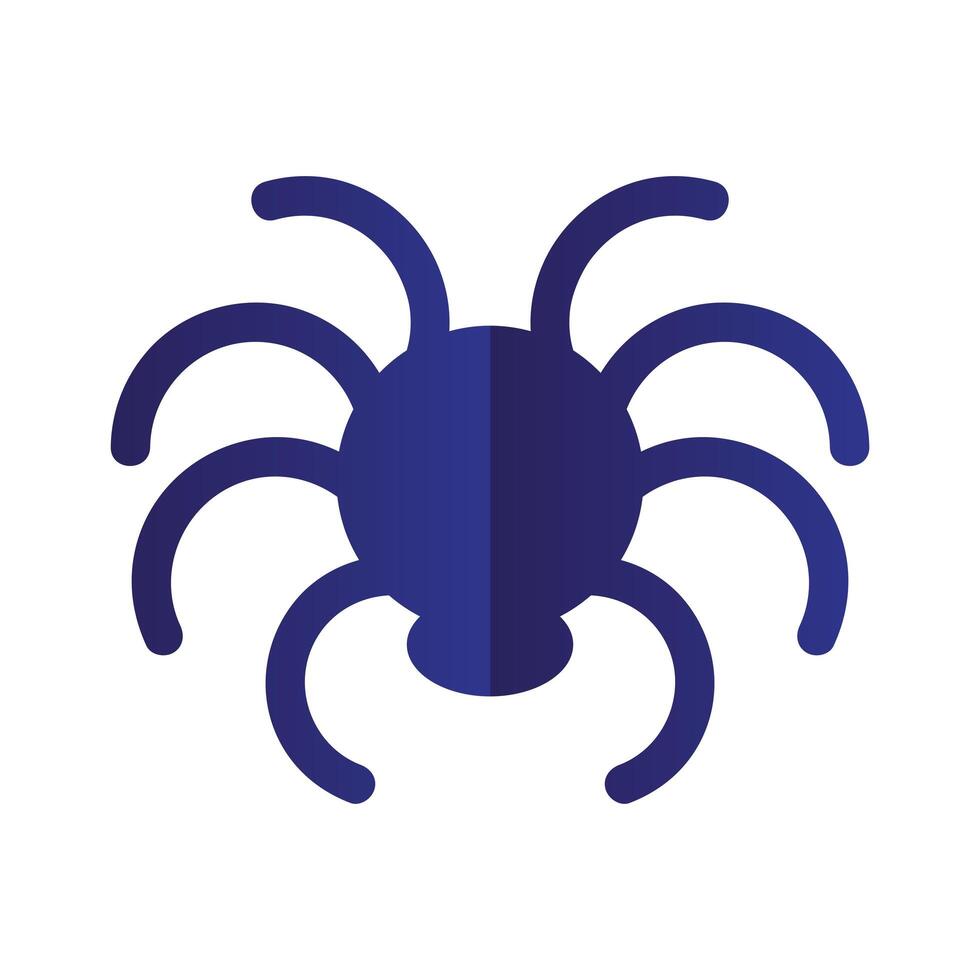 Halloween spider icon vector design