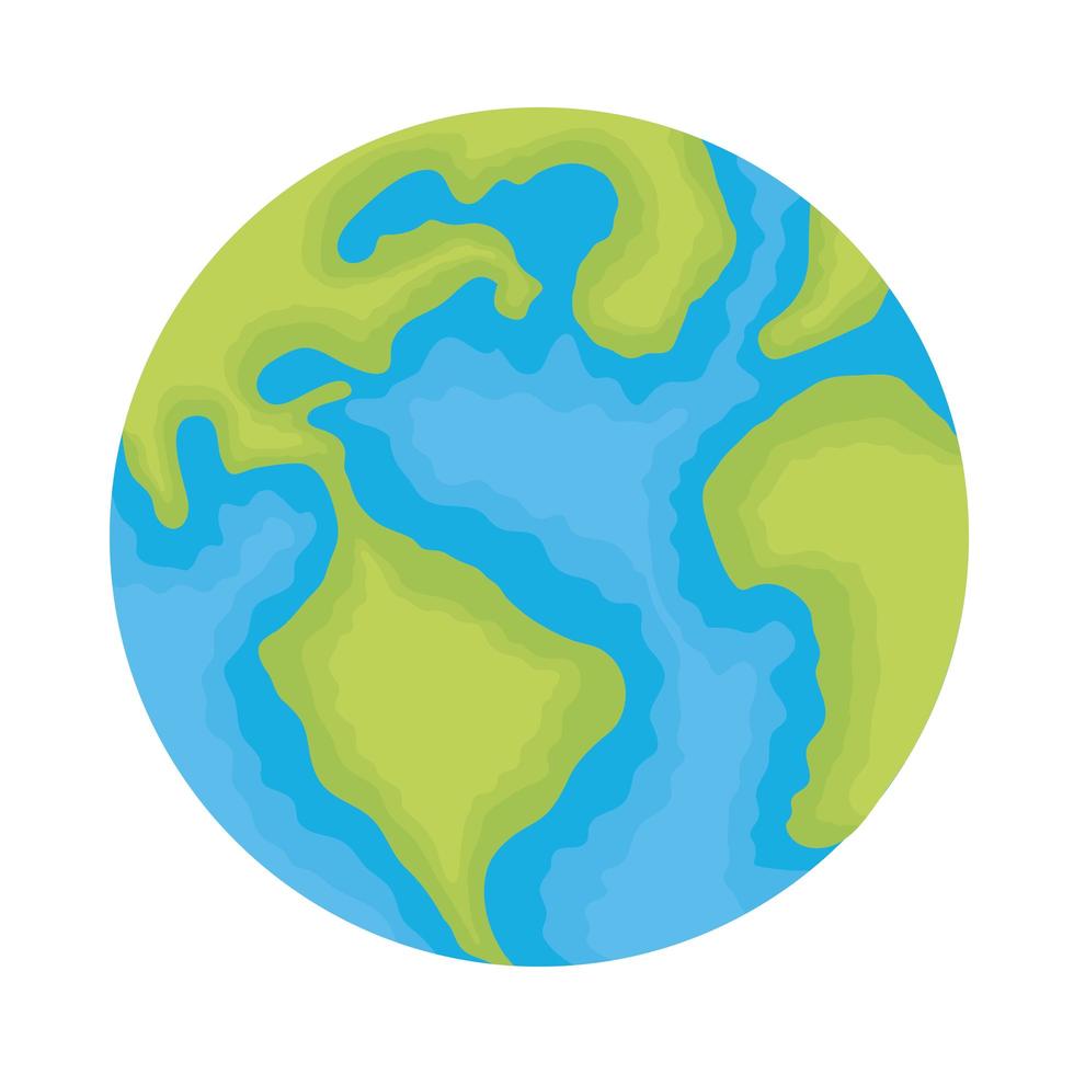 world planet earth ecology icon vector