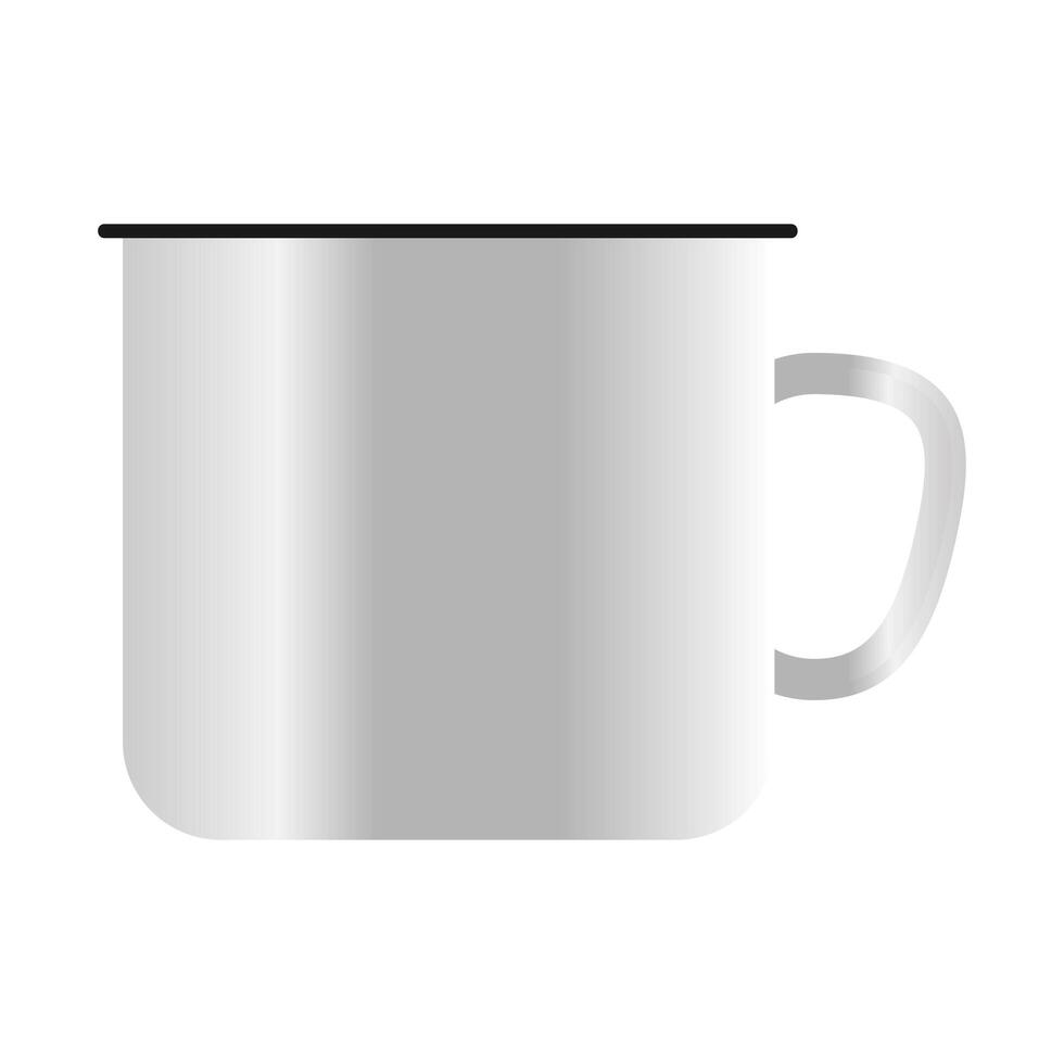 Isolated mockup coffee mug vector design