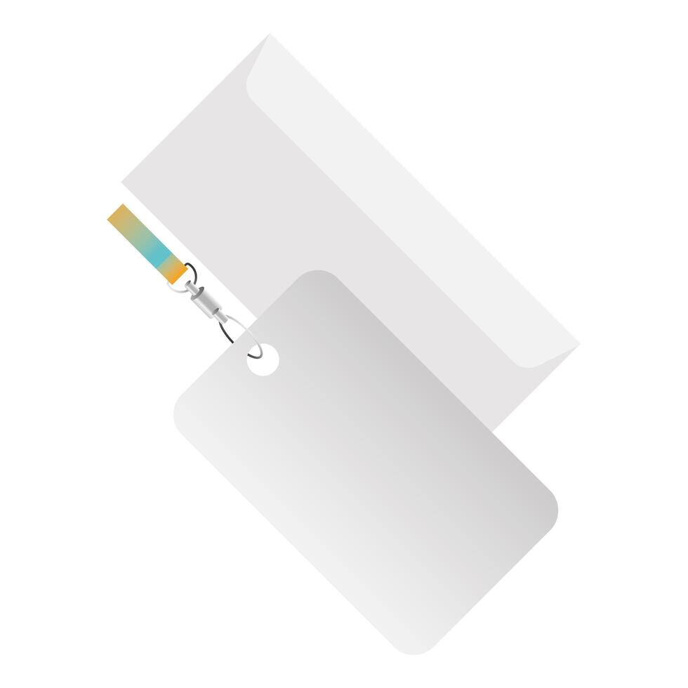 Isolated mockup personal card vector design