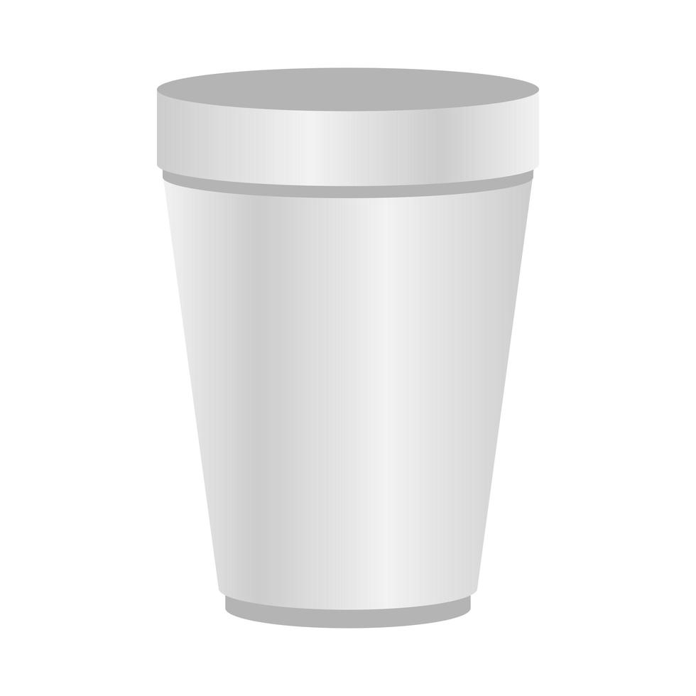 diseño de vector de taza de café de maqueta aislada