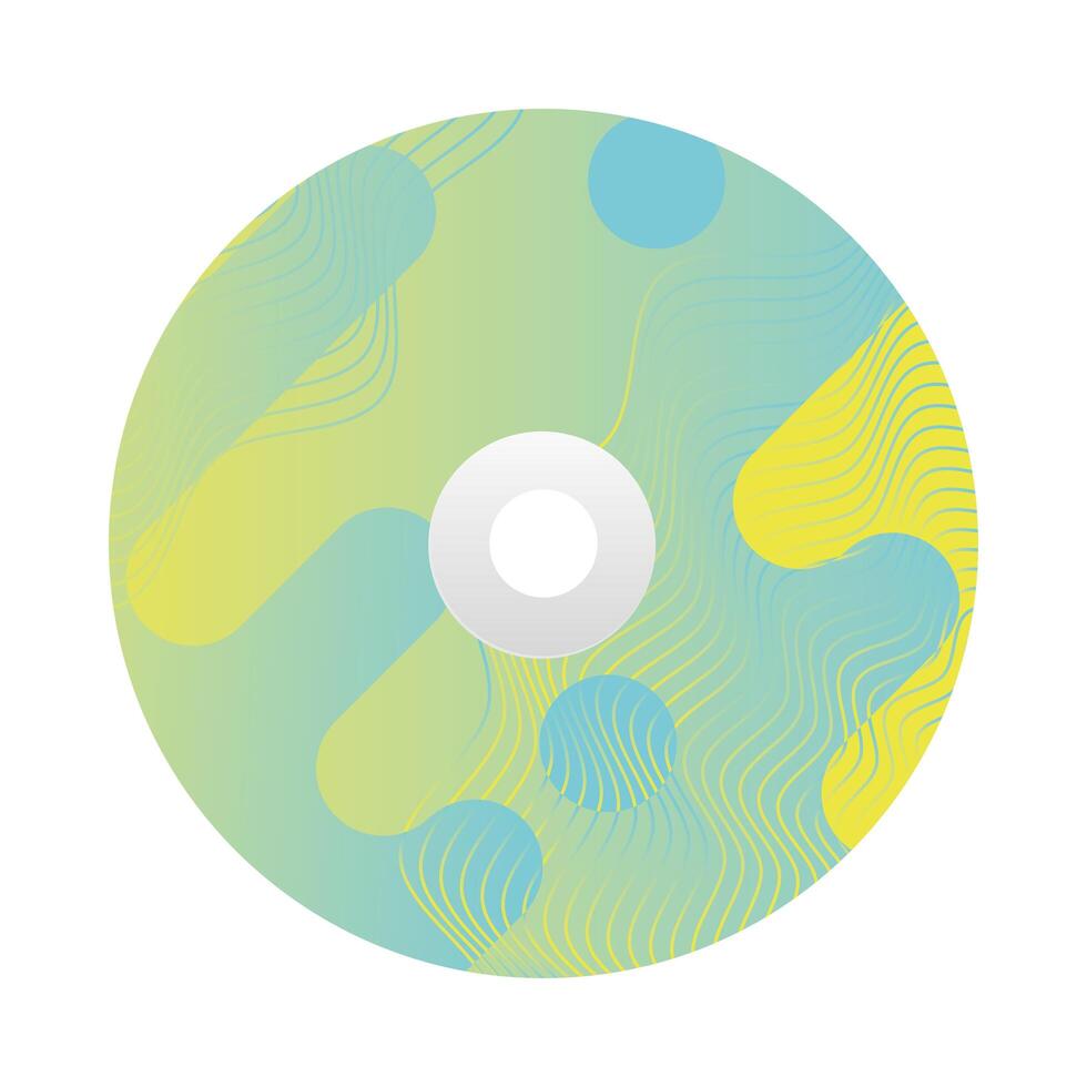 Isolated mockup cd vector design