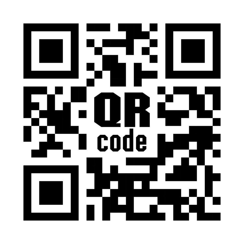 QR code . white background vector