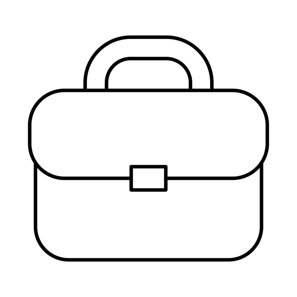 portfolio briefcase accessory isolated icon vector