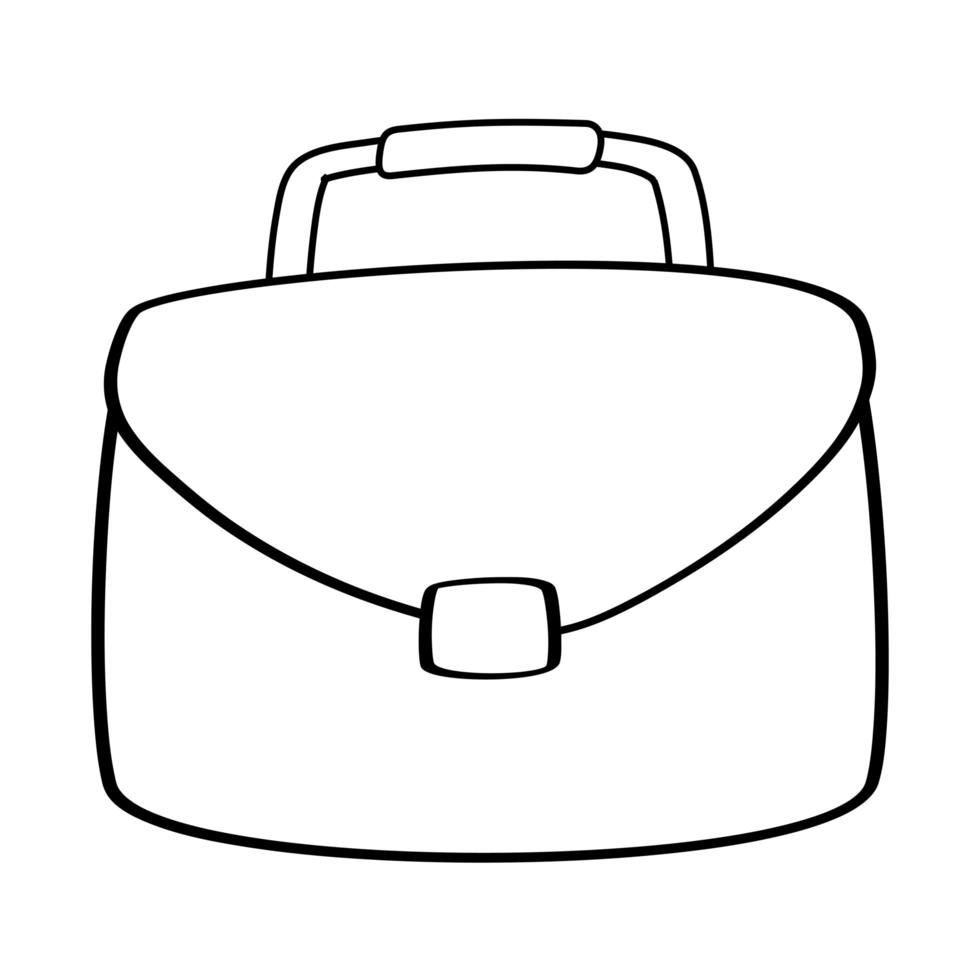 diseño de vector de bolsa de maleta aislada