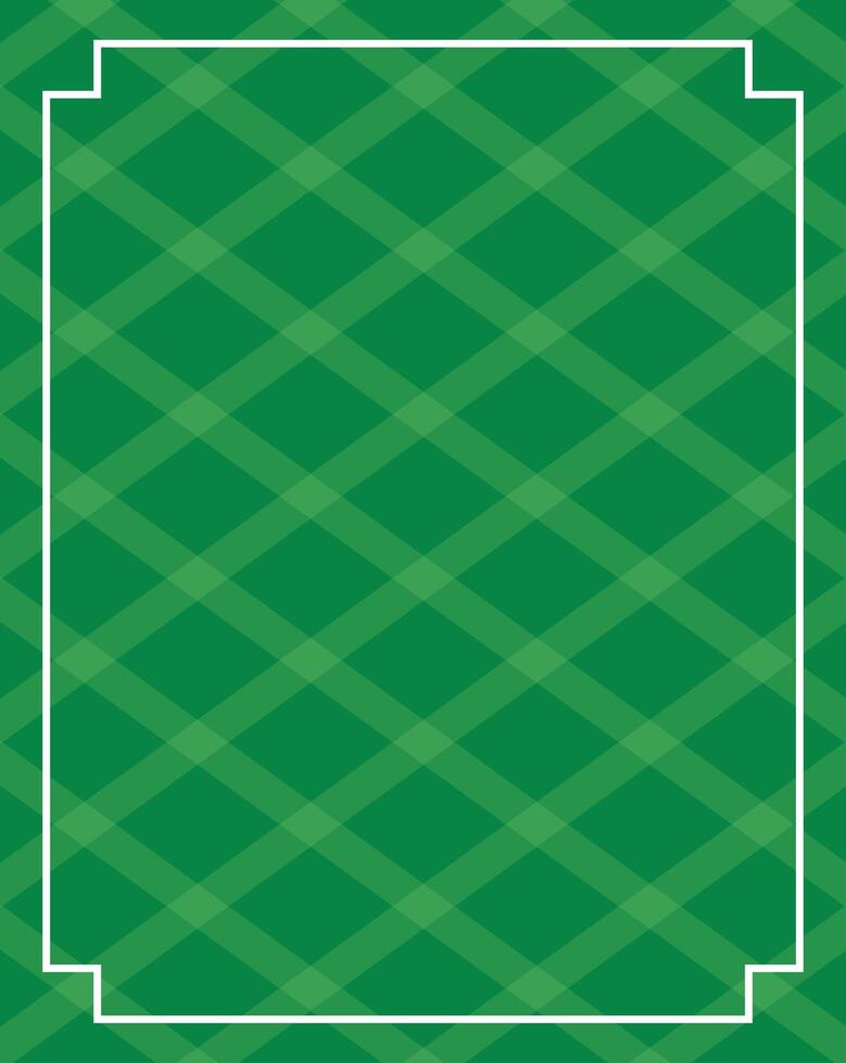 Saint patricks day checkered green background vector design