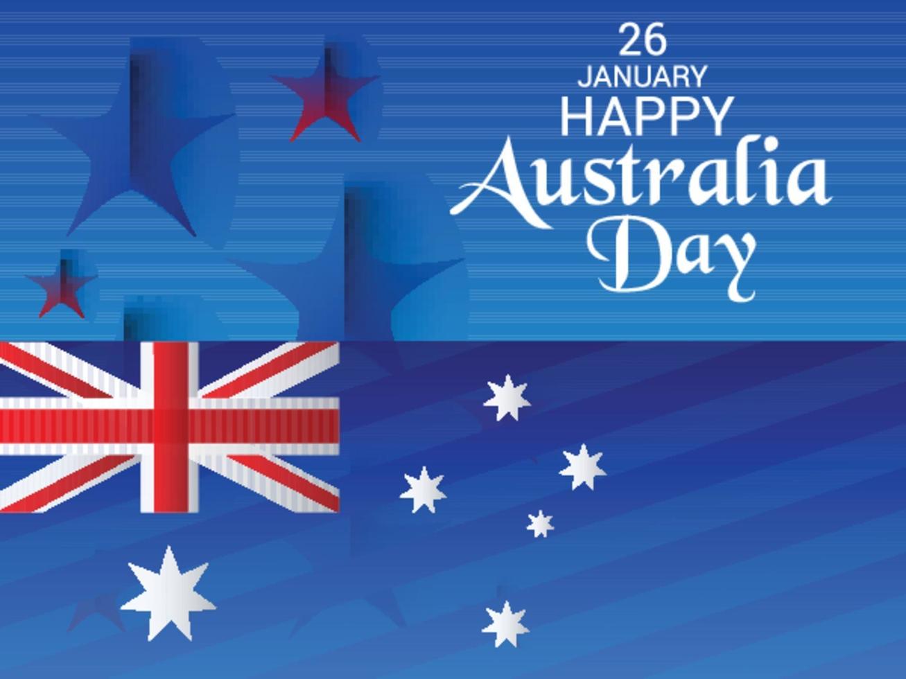 Happy Australia Day. vector