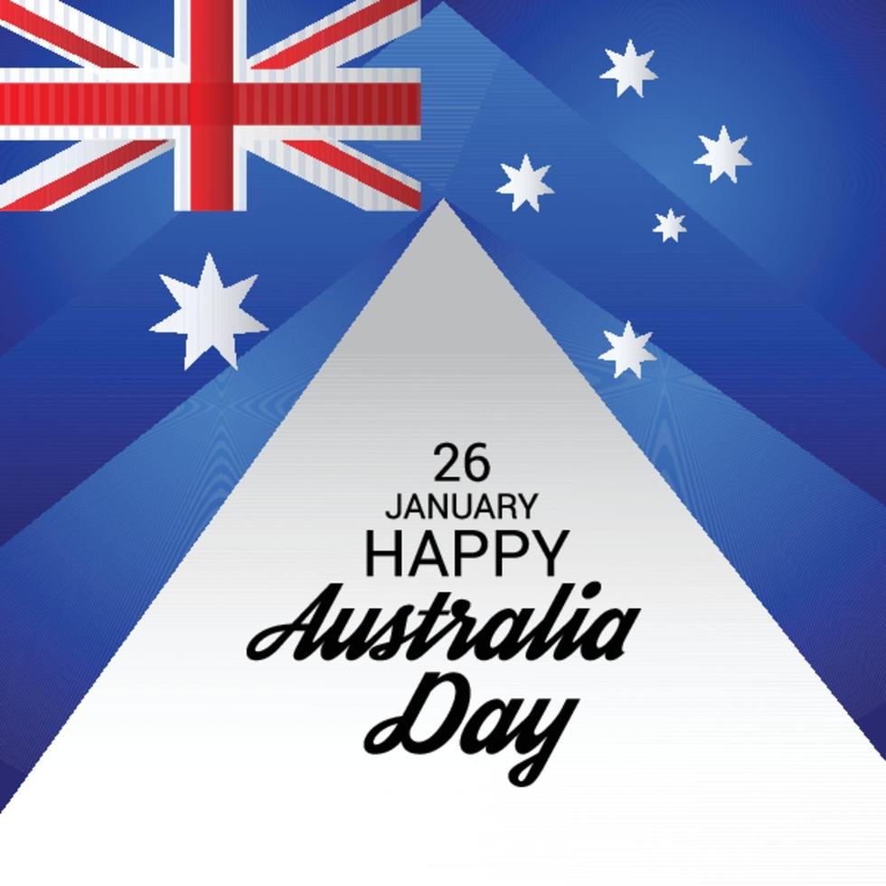 Happy Australia Day. vector