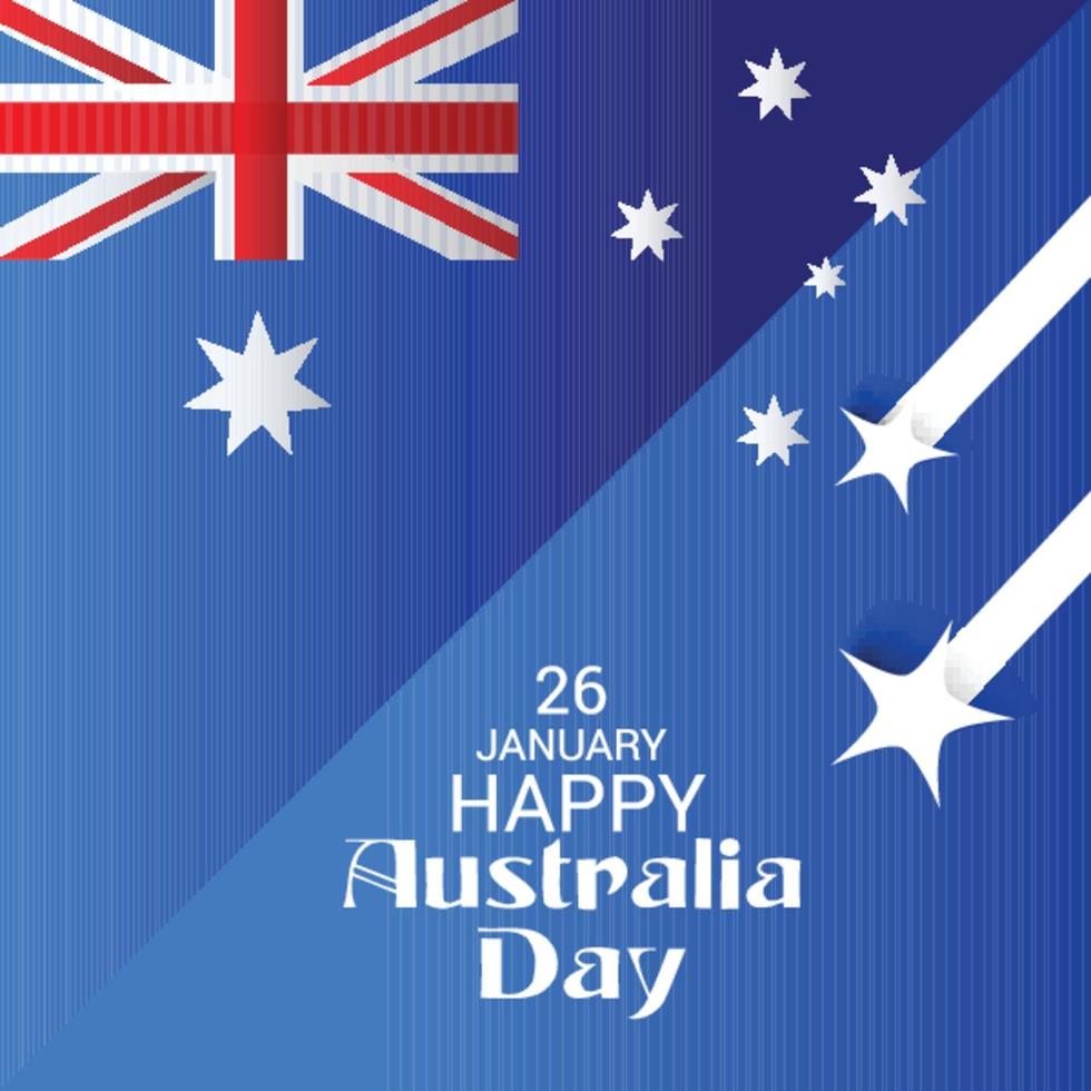 feliz día de australia. vector