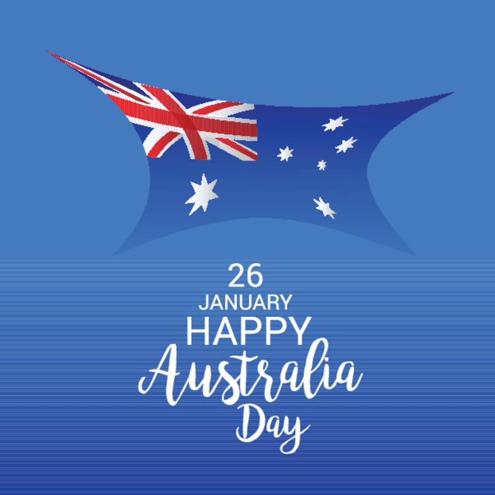 Happy Australia Day. vector