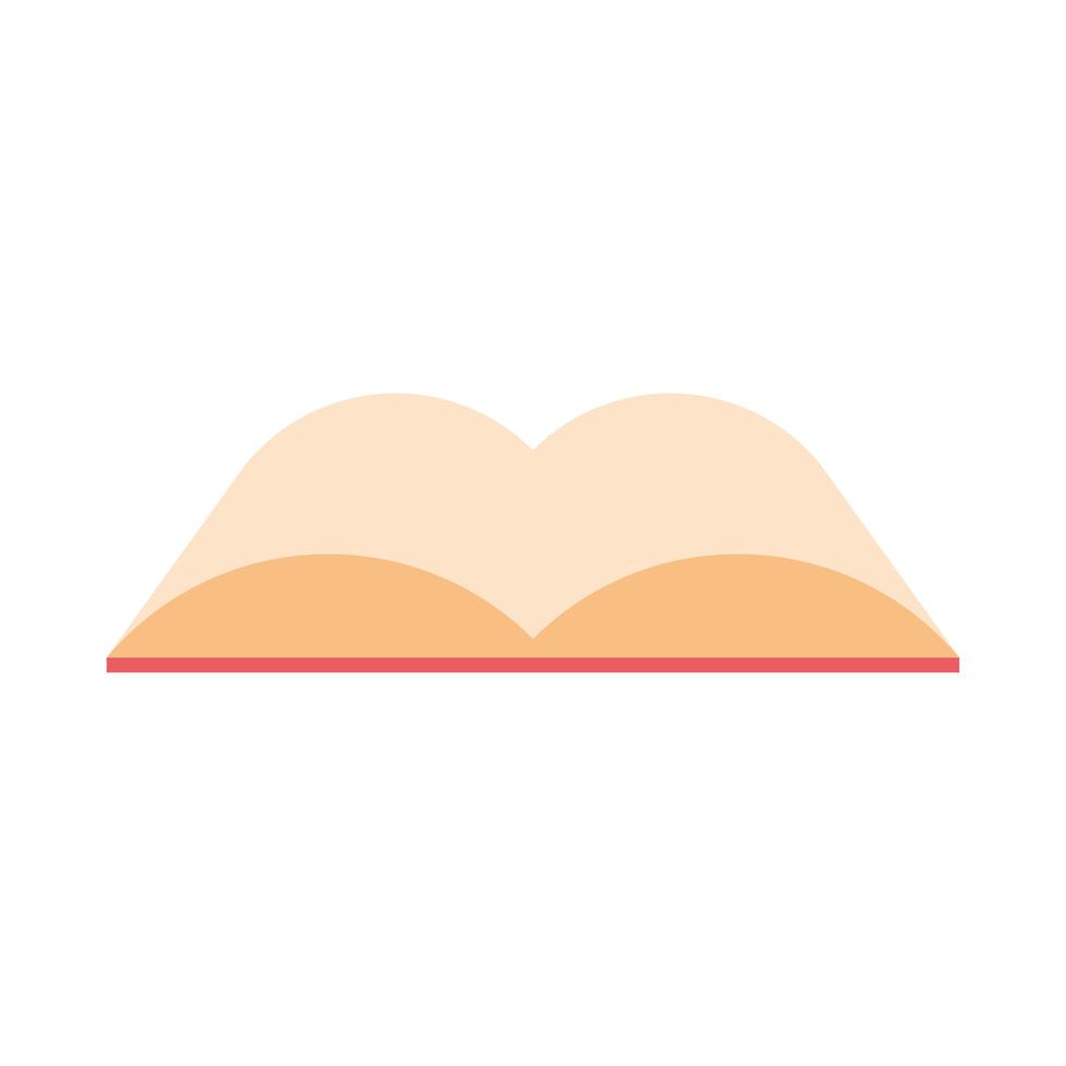 text book learning isolated icon vector