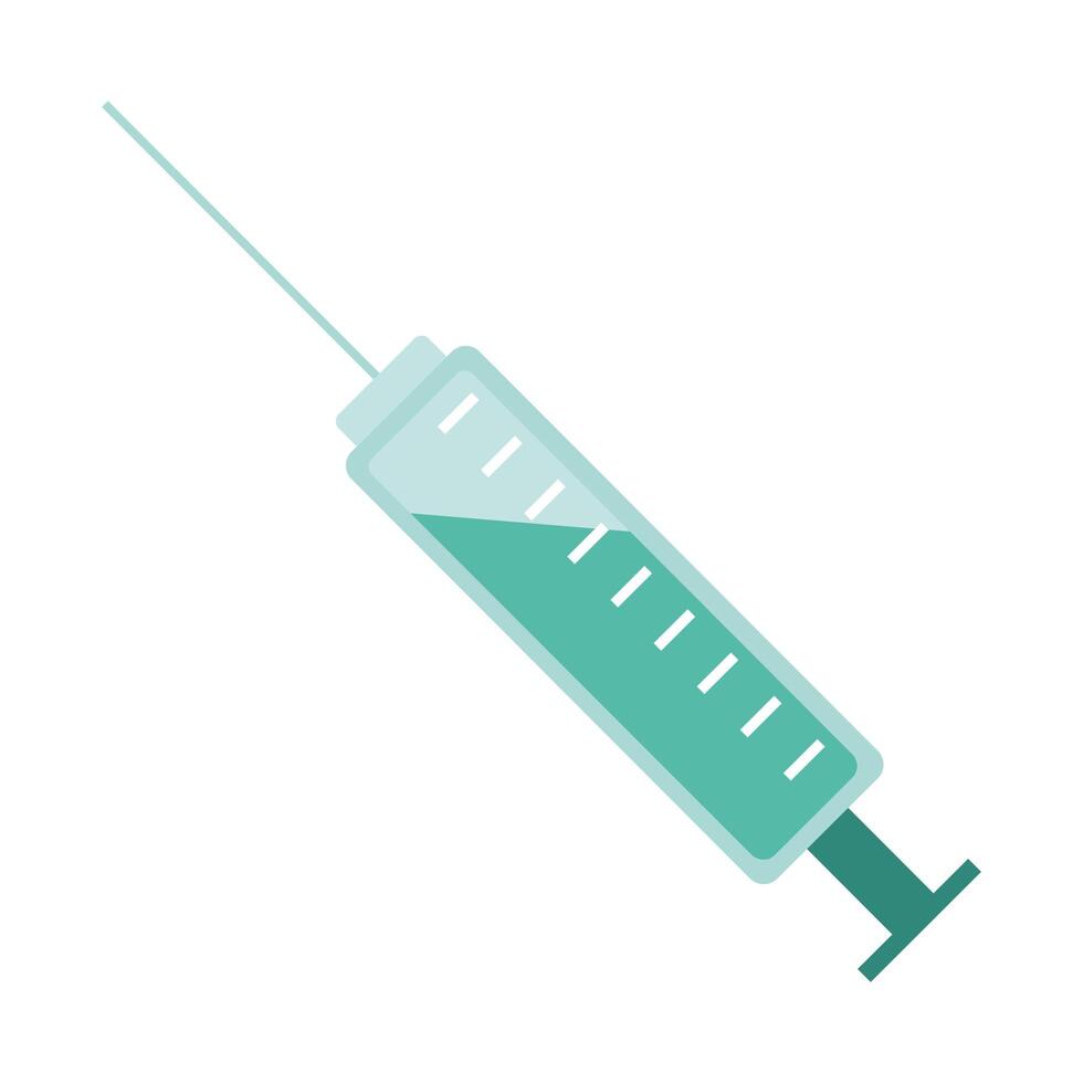 injection medical tool isolated icon vector