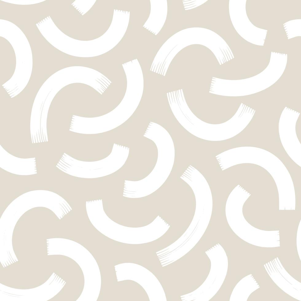 Contemporary seamless pattern with abstract line in nude colors. vector
