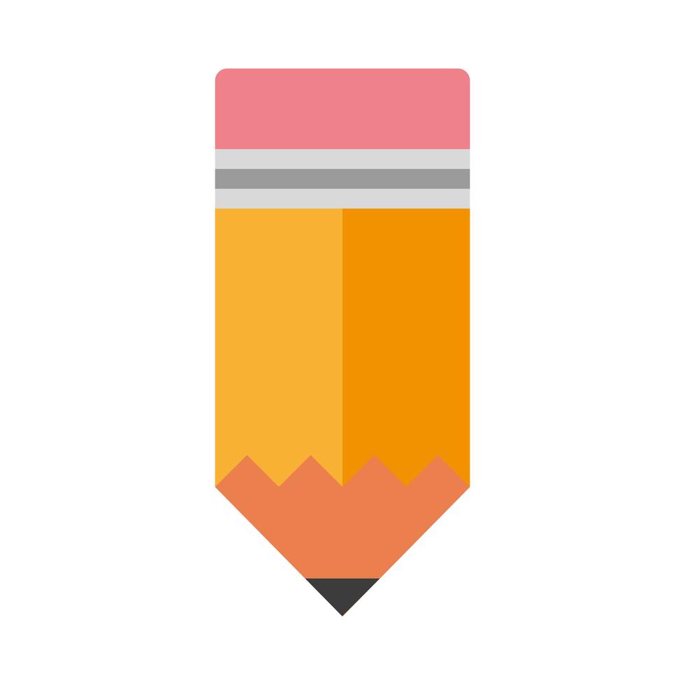 pencil school supply isolated icon vector