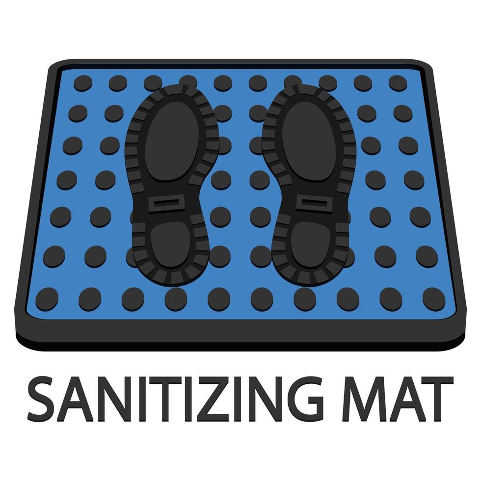 Disinfectant mat. Sanitizing mat. Color antibacterial entry rug