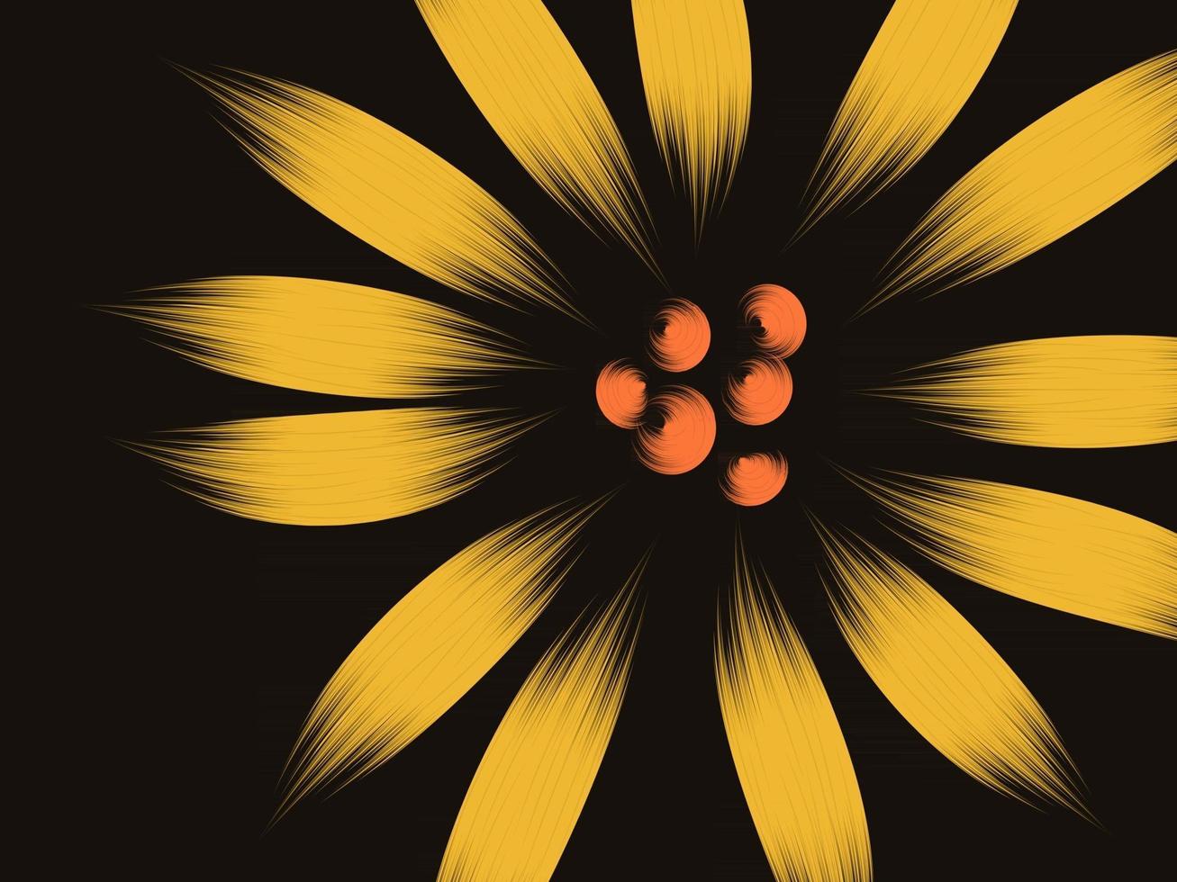 fondo floral amarillo vector