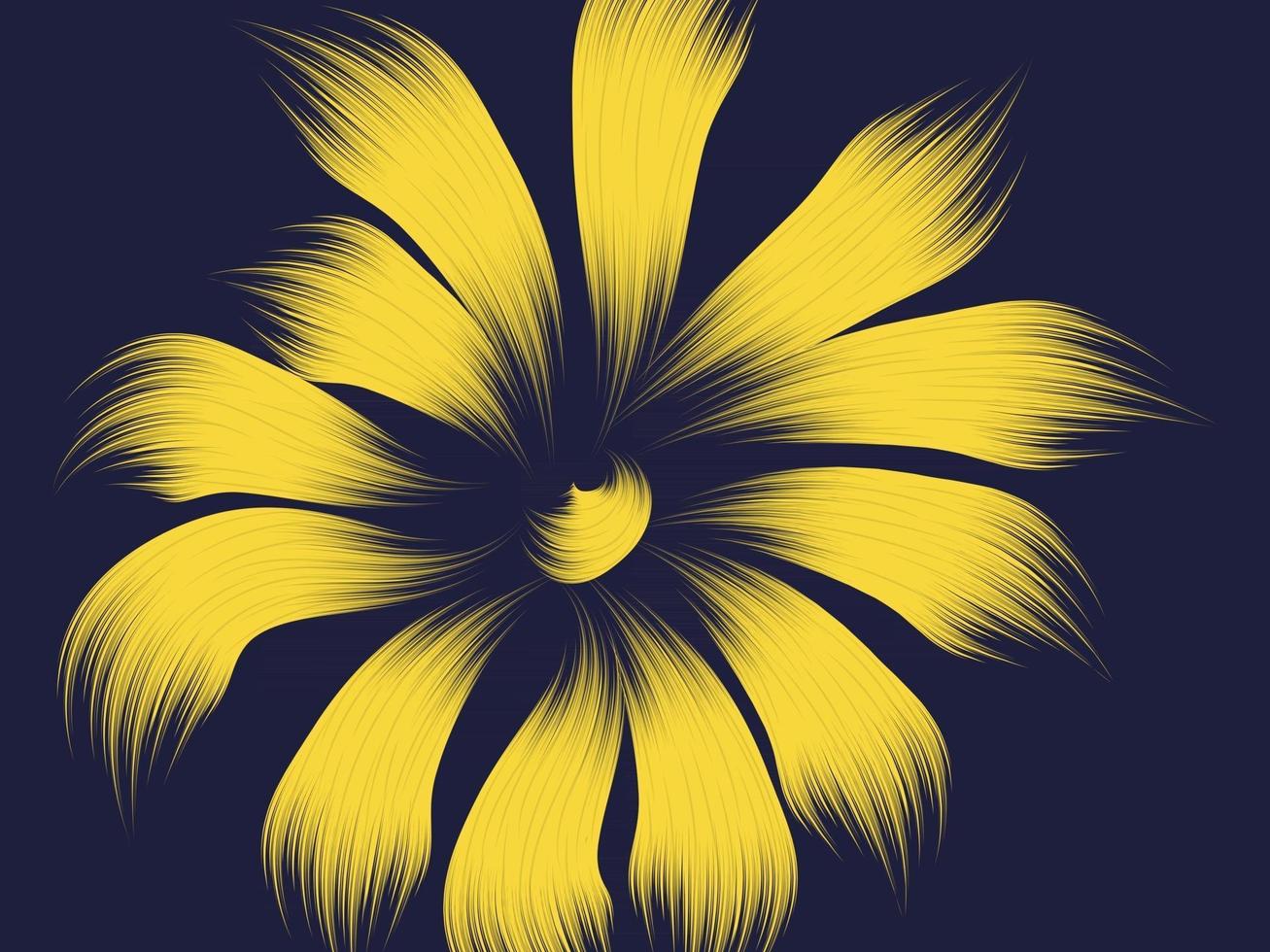 fondo floral amarillo vector