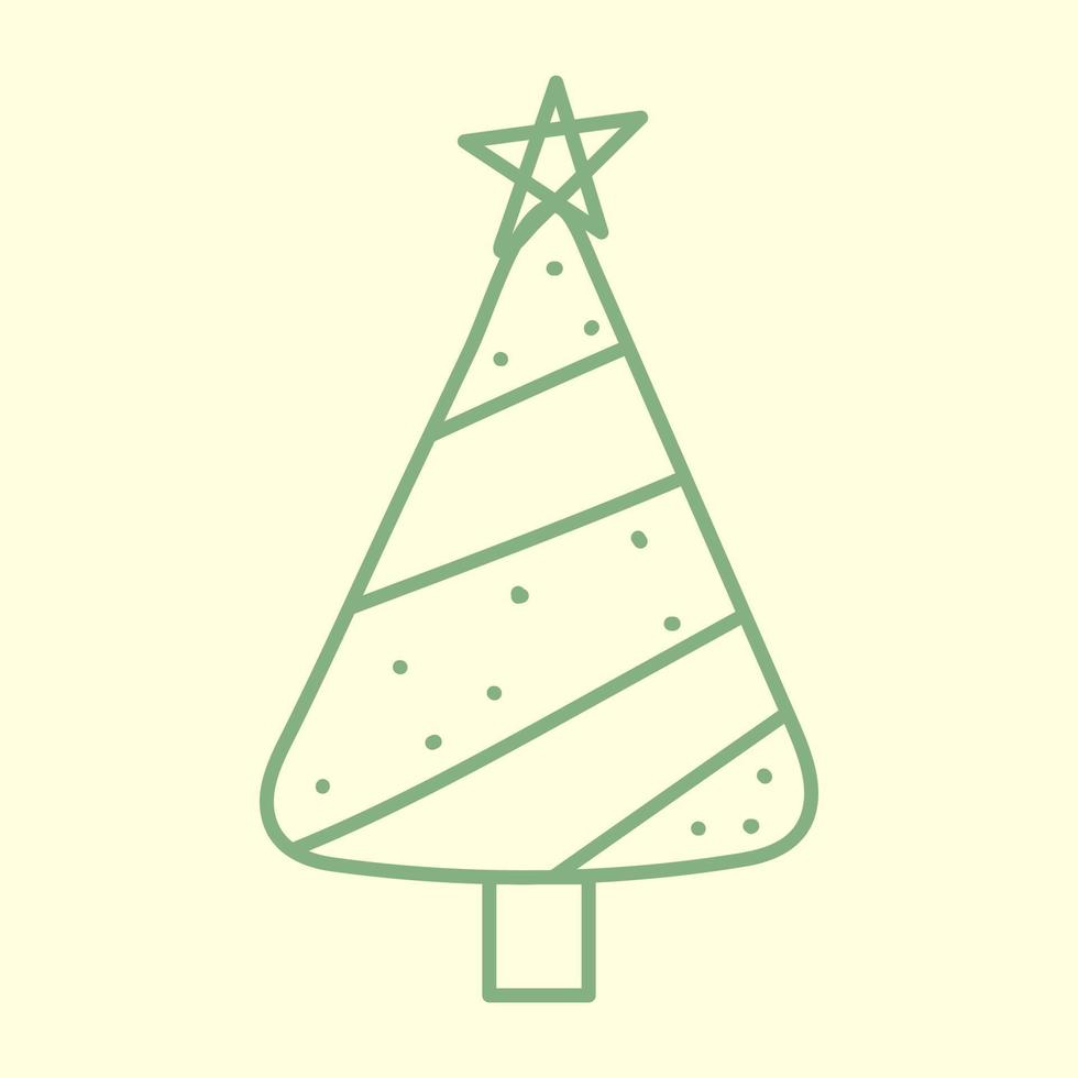 Coniferous Christmas Tree vector