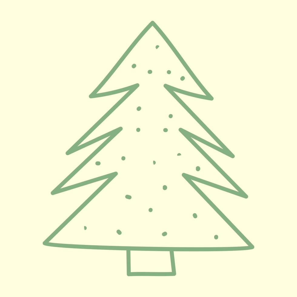 Coniferous Christmas Tree vector
