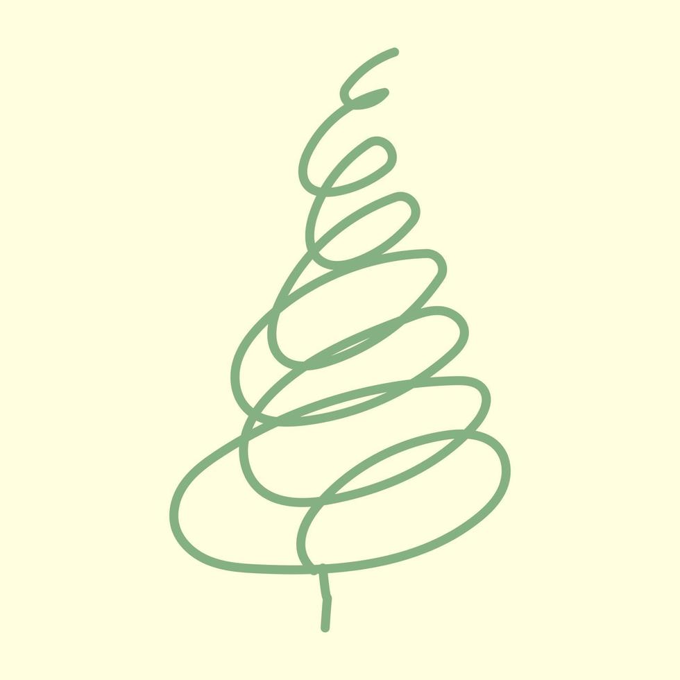 Coniferous Christmas Tree vector