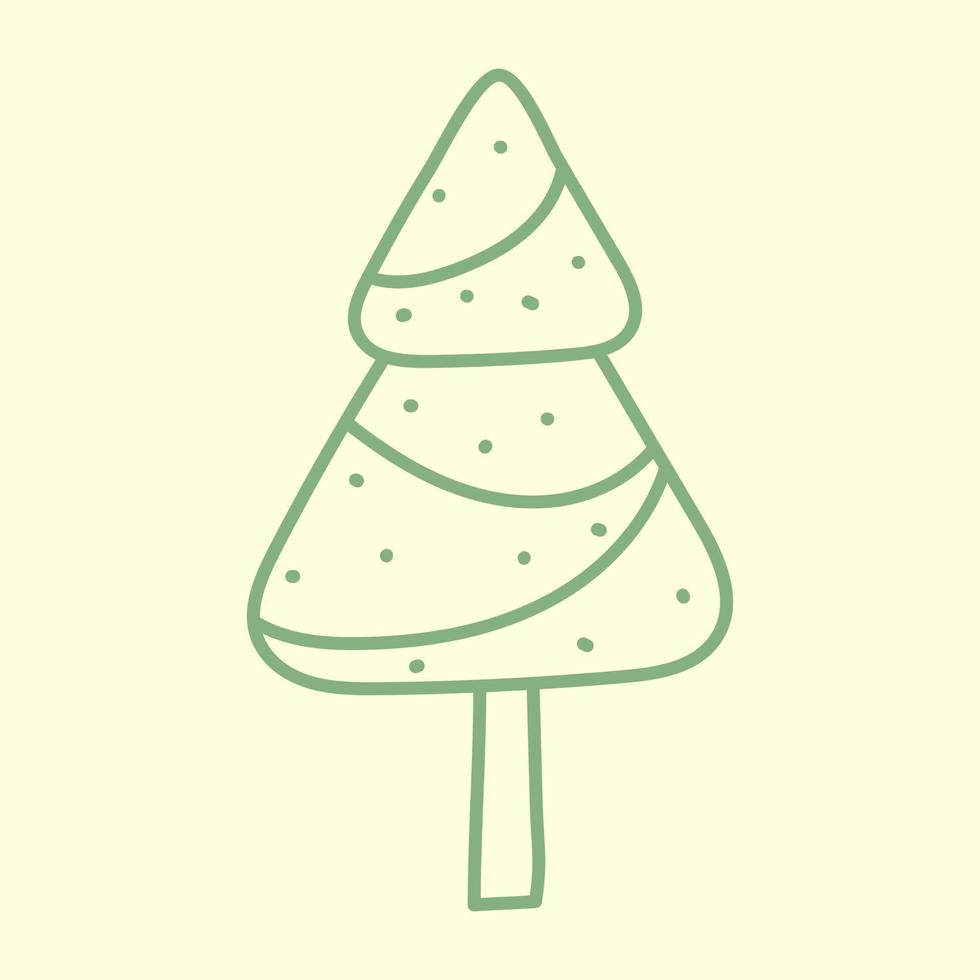 Evergreen Christmas Tree vector