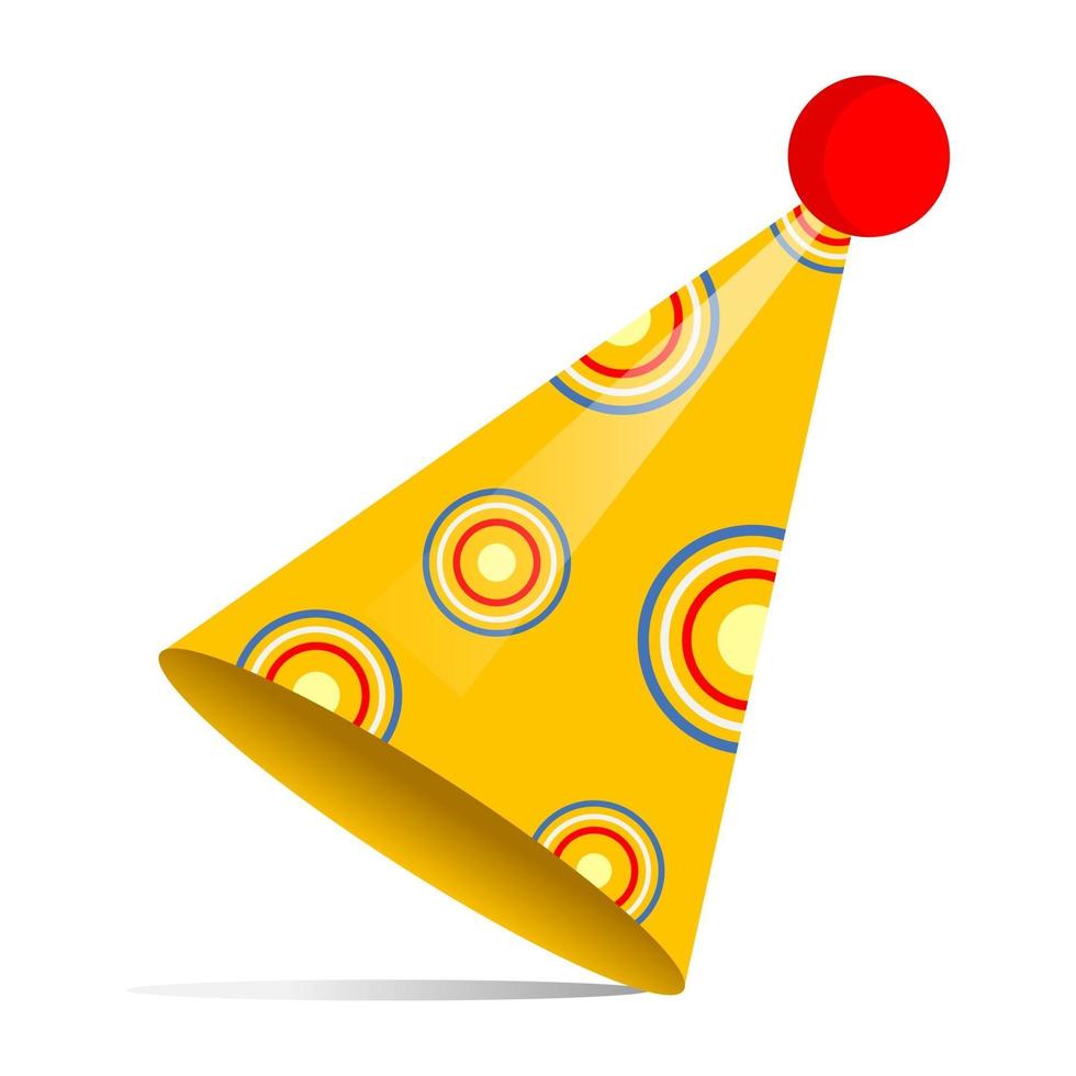 Birthday Cone  Cap vector