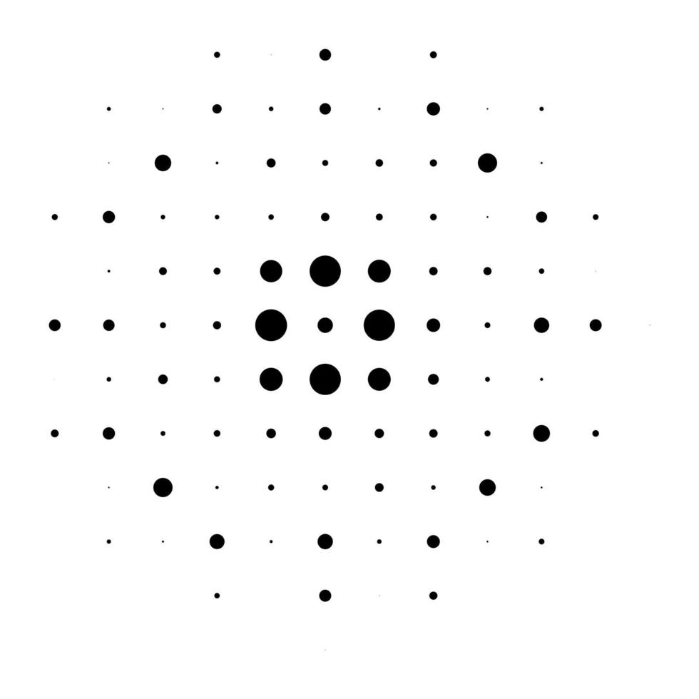 Abstract Halftone Circle vector