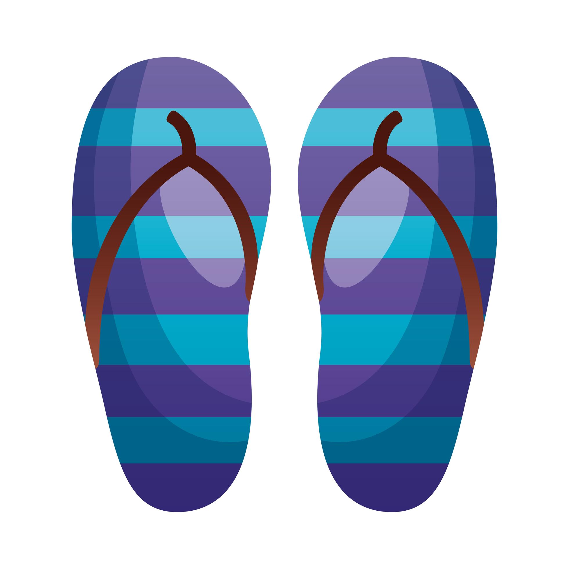 Isolated summer sandals vector design 2725086 Vector Art at Vecteezy