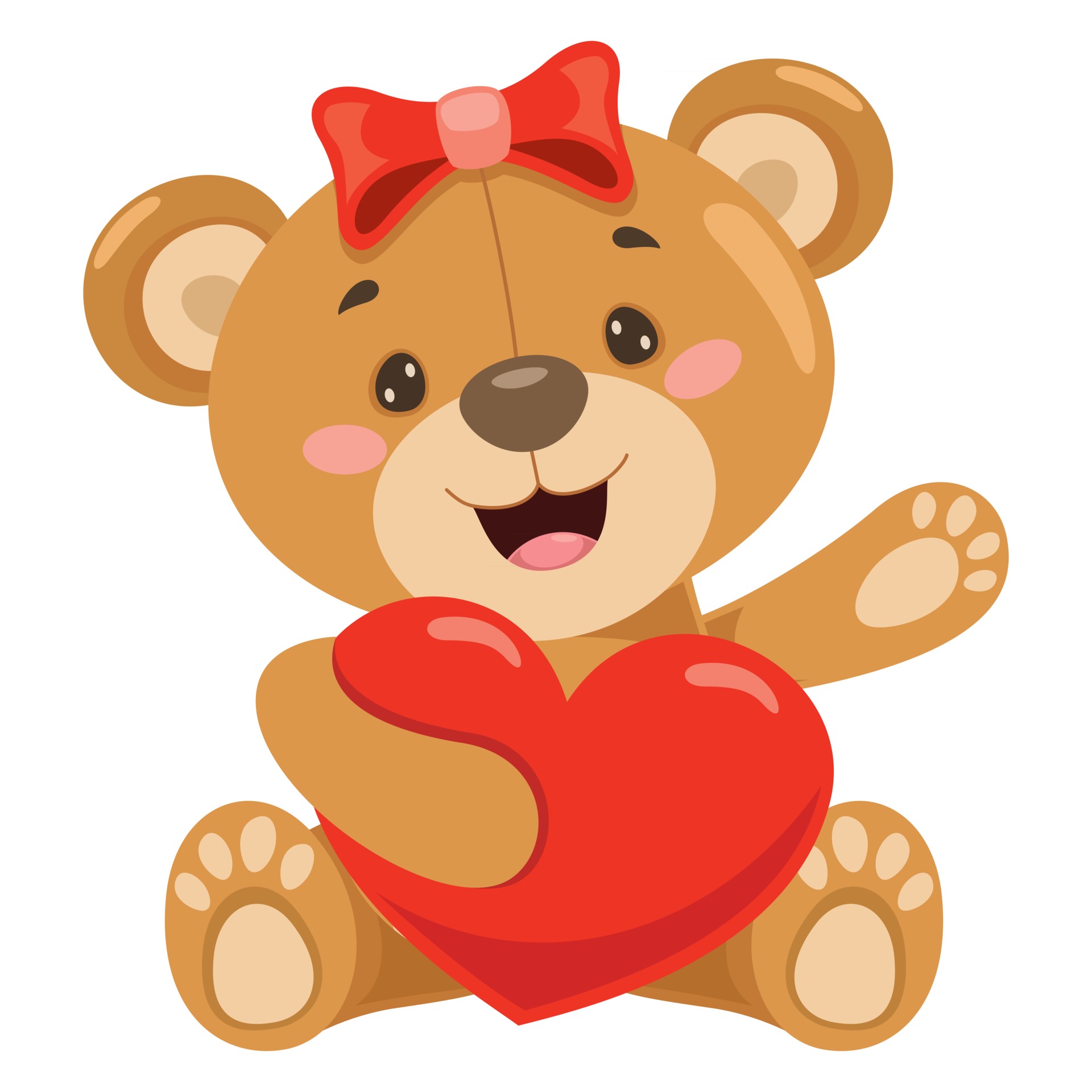 Little Funny Teddy Bear Cartoon 2725177 Vector Art At Vecteezy