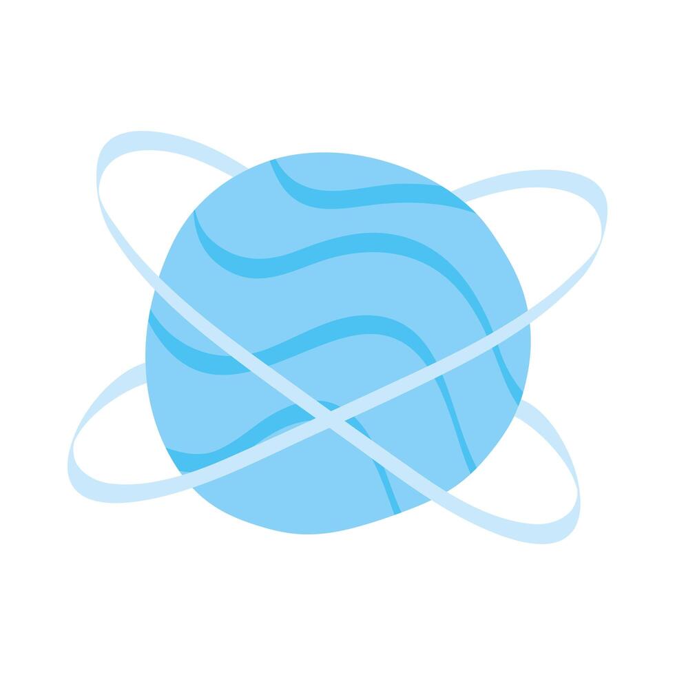 saturn planet universe isolated icon vector