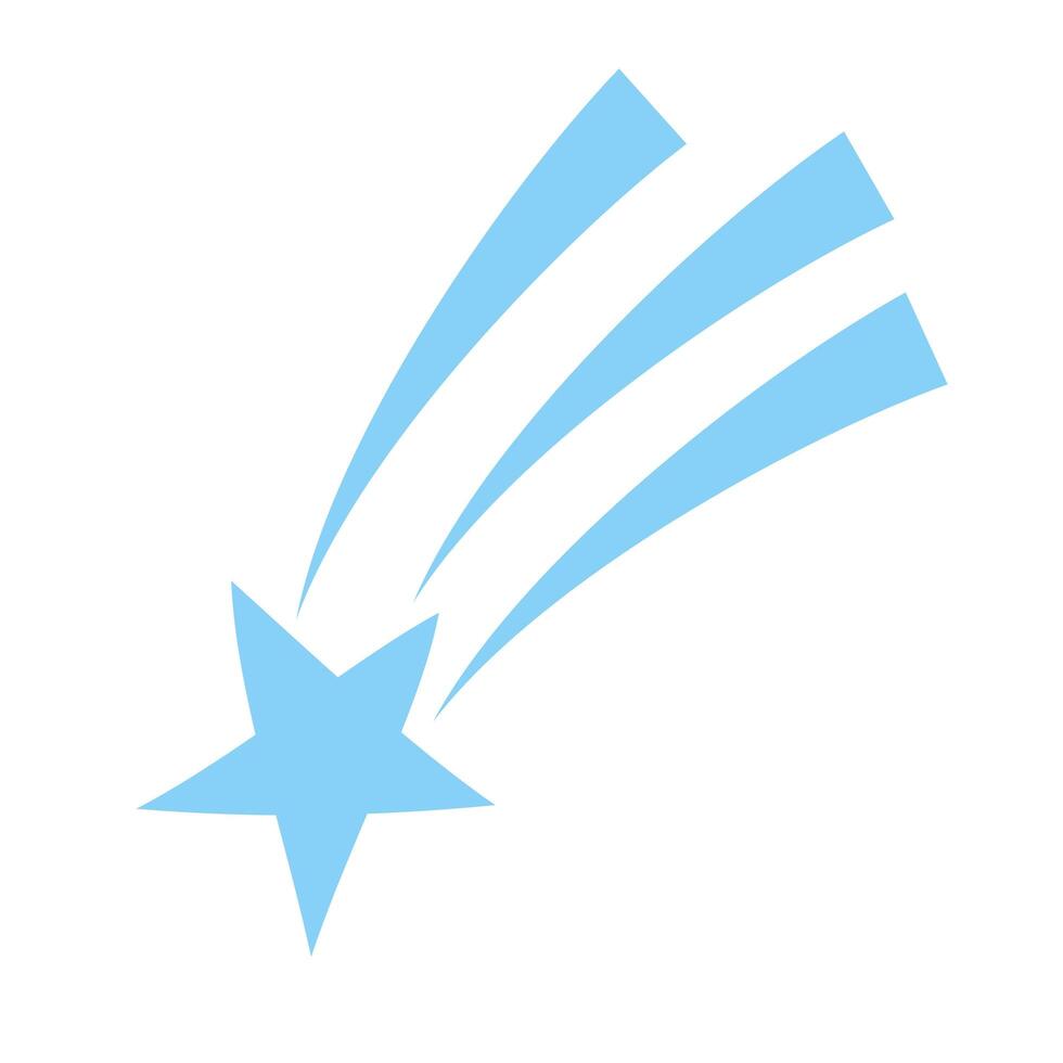 Shooting Star universe isolated icon vector