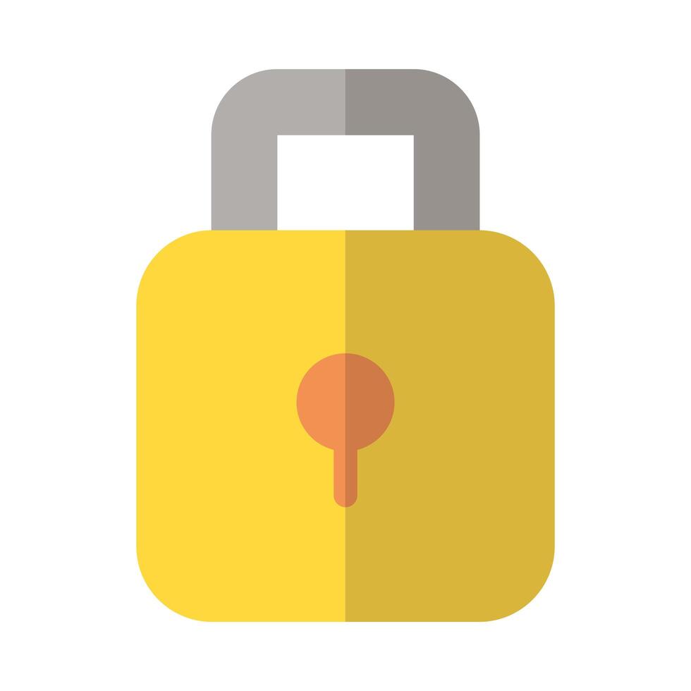 Isolated padlock icon vector design