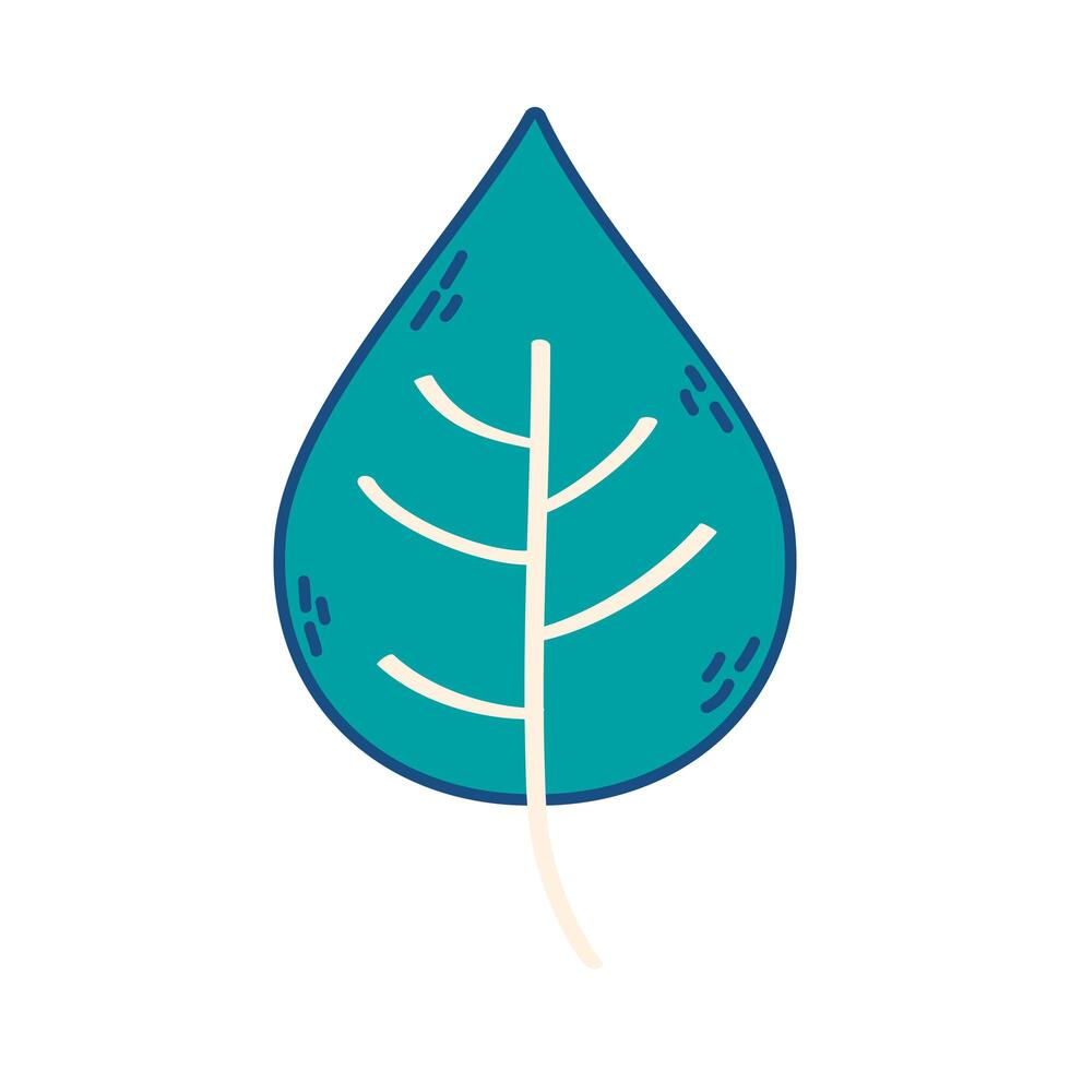 ecology nature leaf foliage icon vector