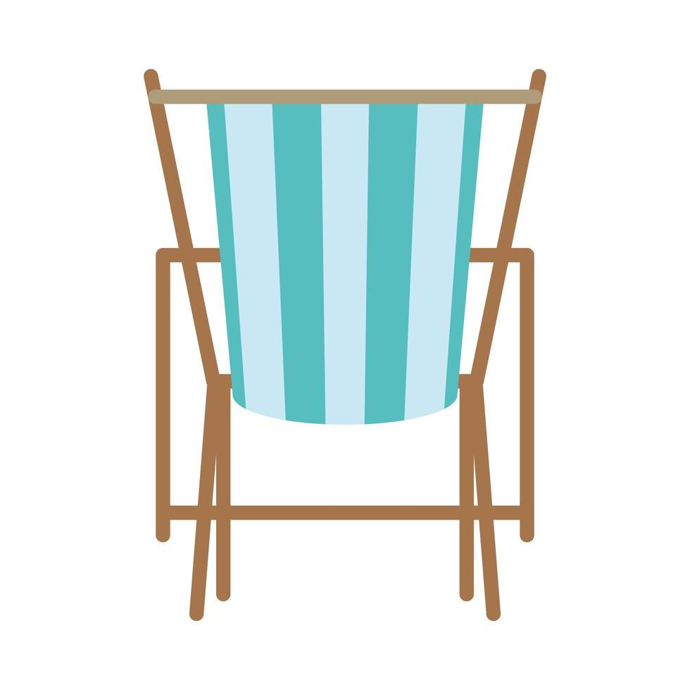 Isolated striped sunchair vector design