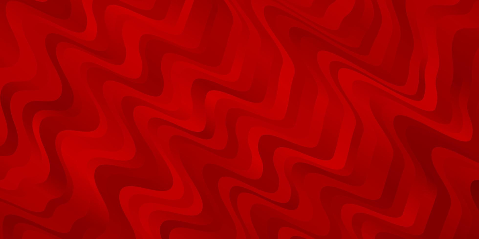 Light Red vector background with curves