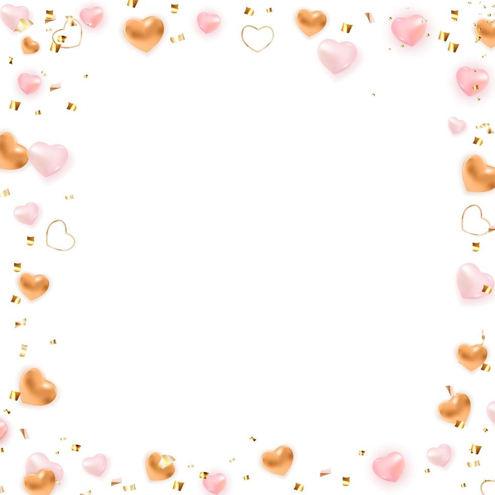 Valentine s Day Background Design with Realistic Lips and Heart. Template for advertising, web, social media and fashion ads. Poster, flyer, greeting card. Vector Illustration EPS10