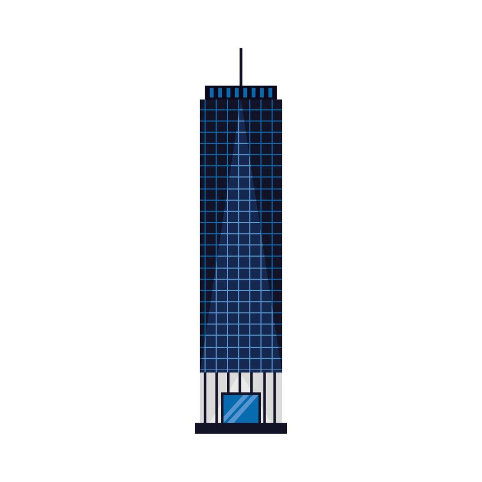 Isolated city building vector design