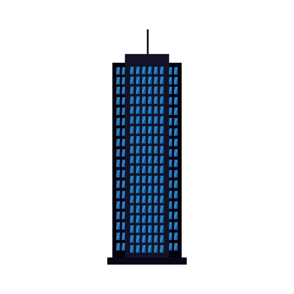 Isolated city building vector design