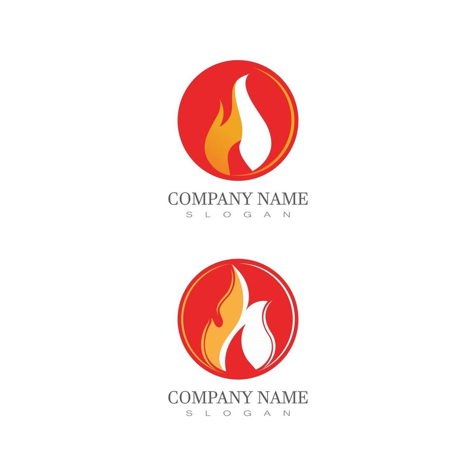 fire logo modern simple gradient. flame logo clean simple. vector