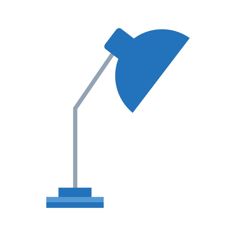 Isolated desk lamp vector design