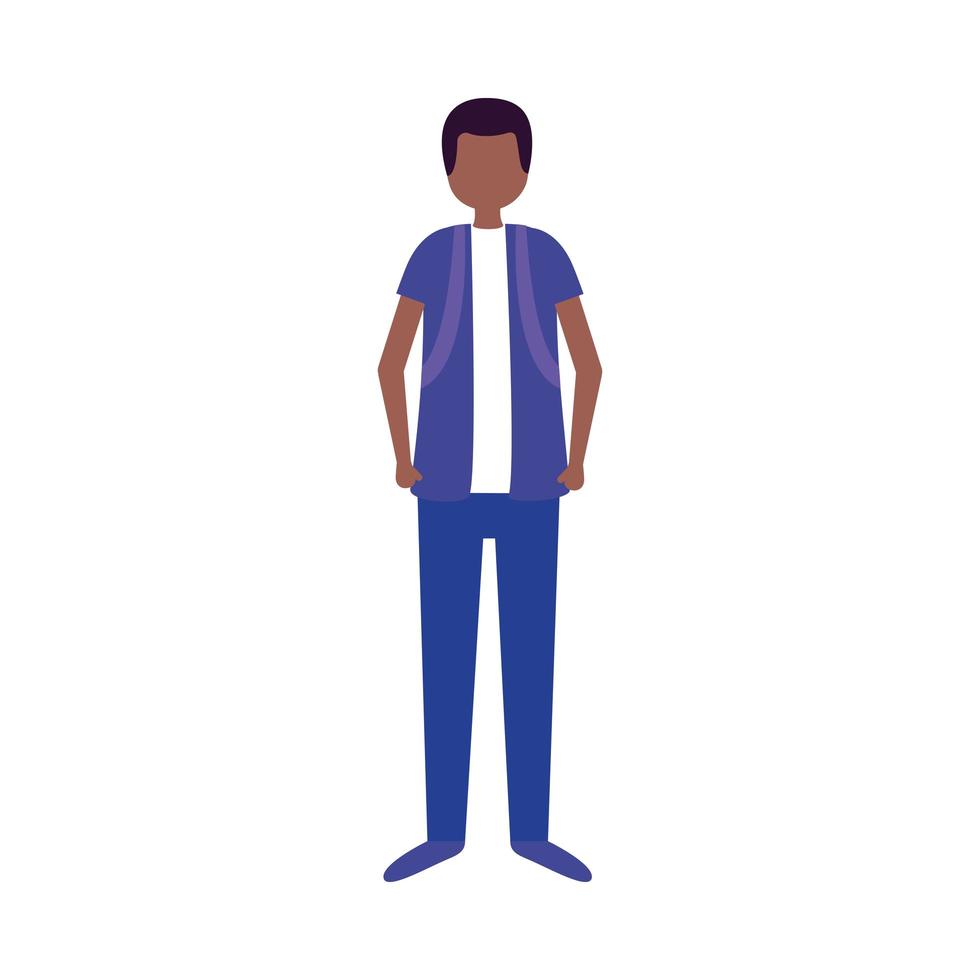 diseño de vector de hombre avatar aislado