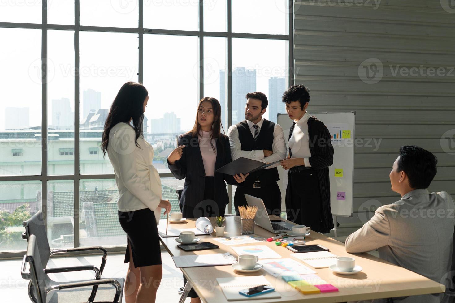 International business team in a meeting photo