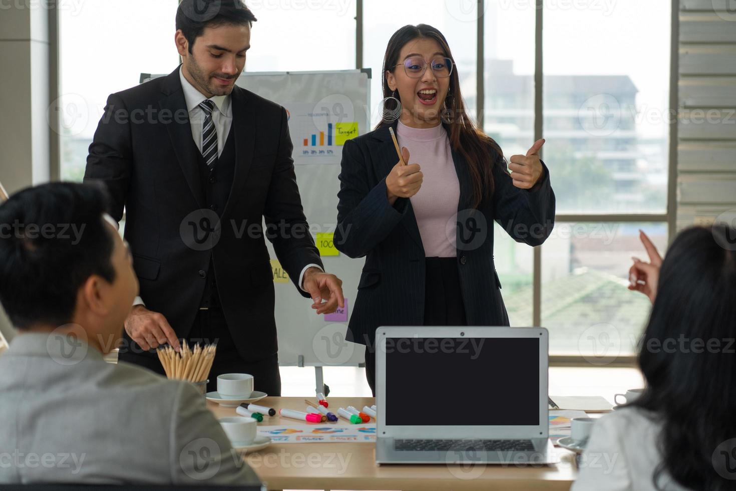 International business team in a meeting photo