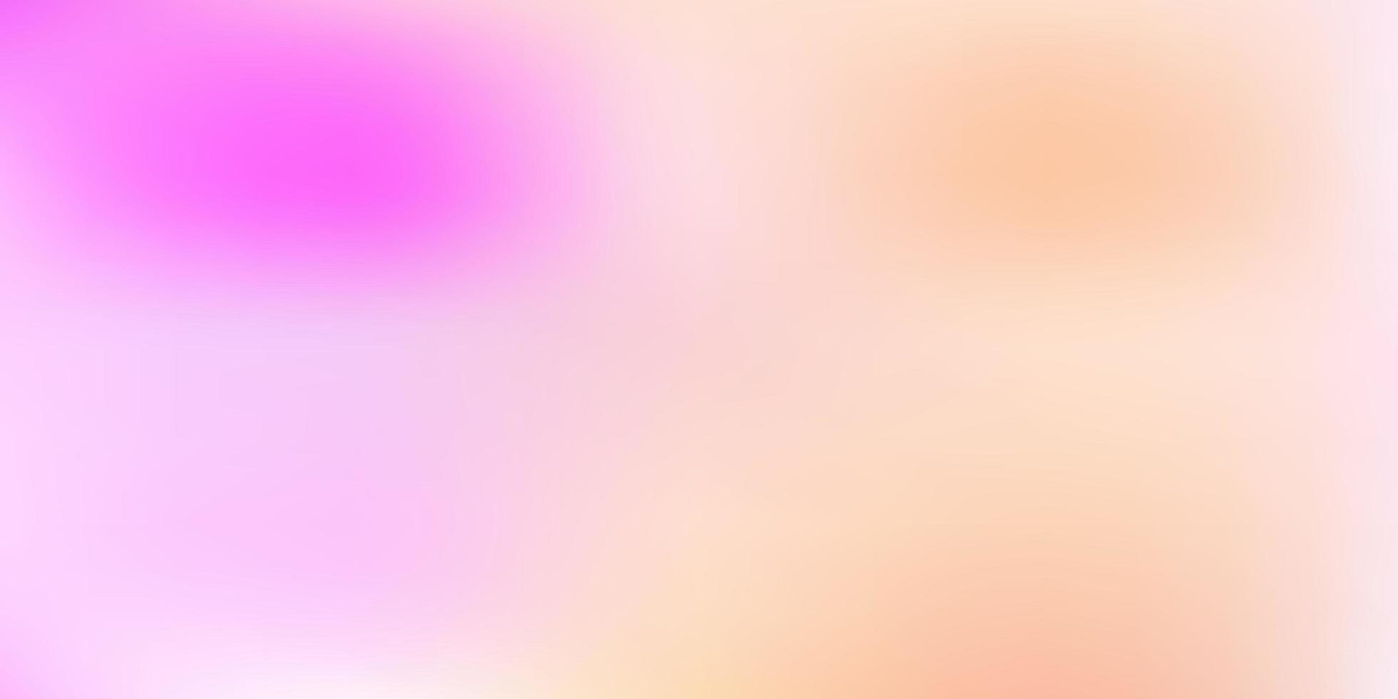 Light pink yellow vector blurred background