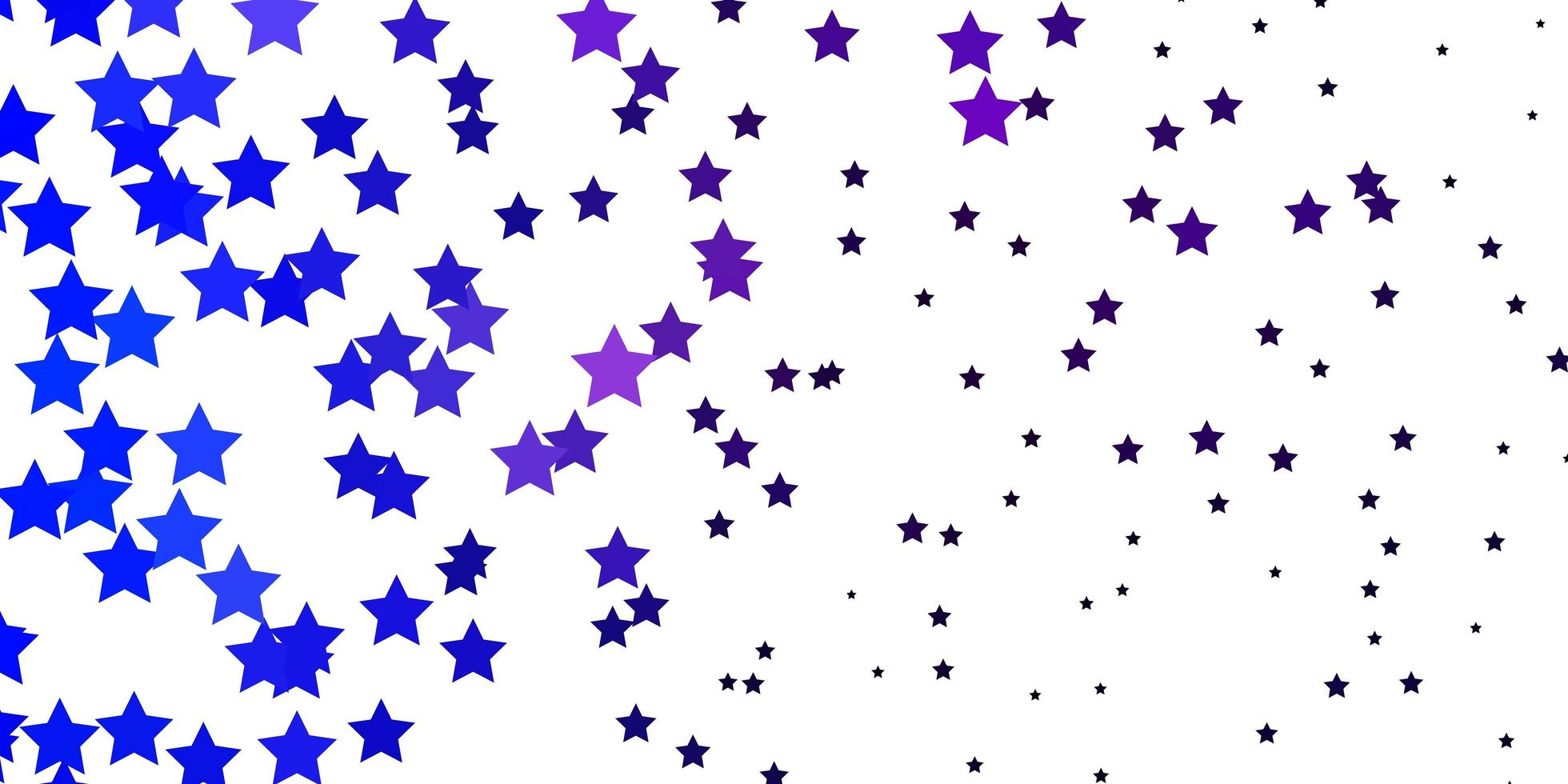 Dark Pink Blue vector texture with beautiful stars