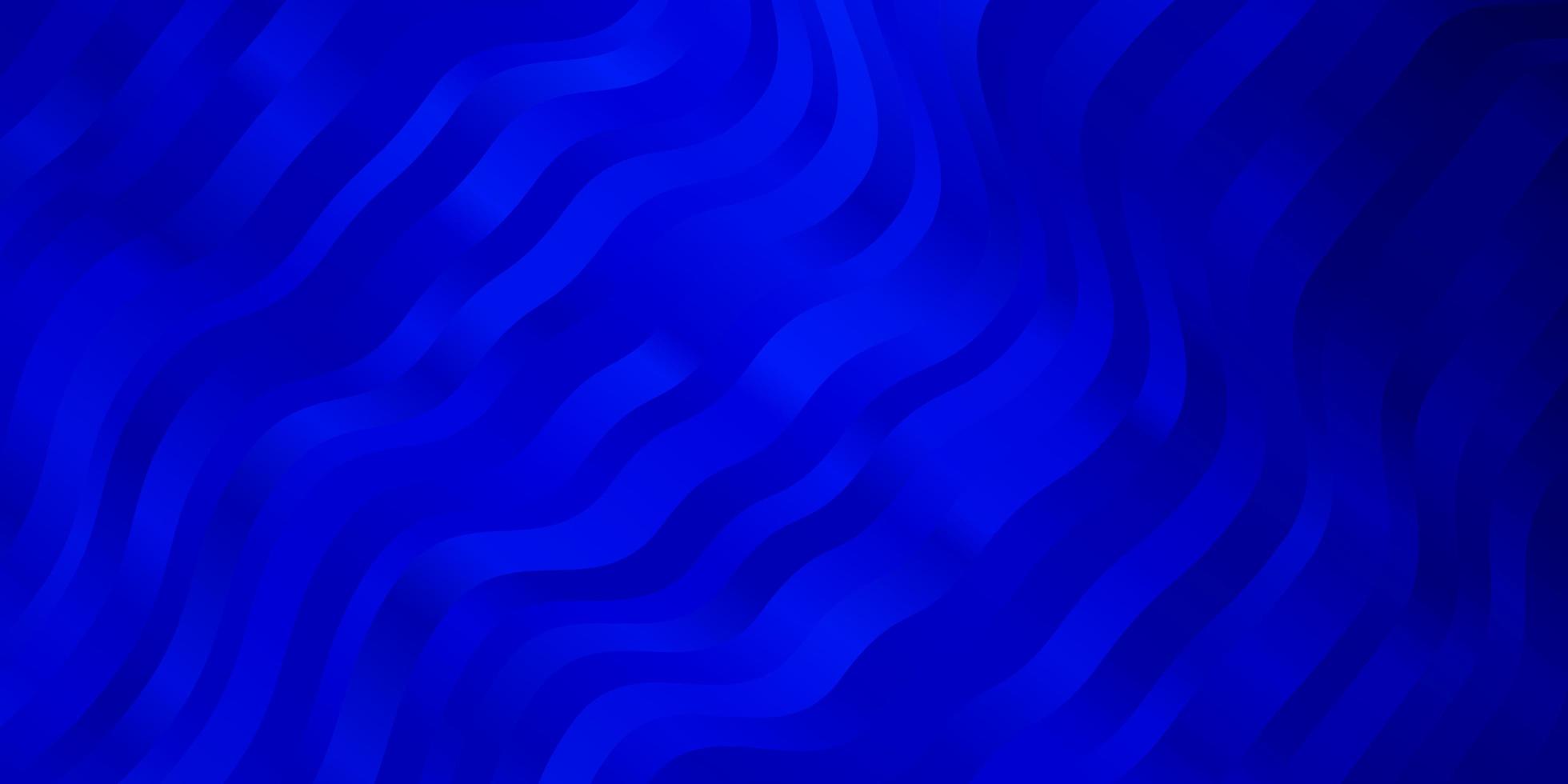 Dark BLUE vector pattern with curves