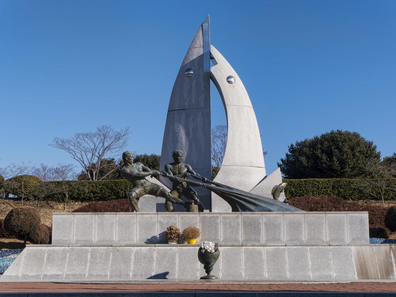 Monument in Dolsan Park. Yeosy city photo