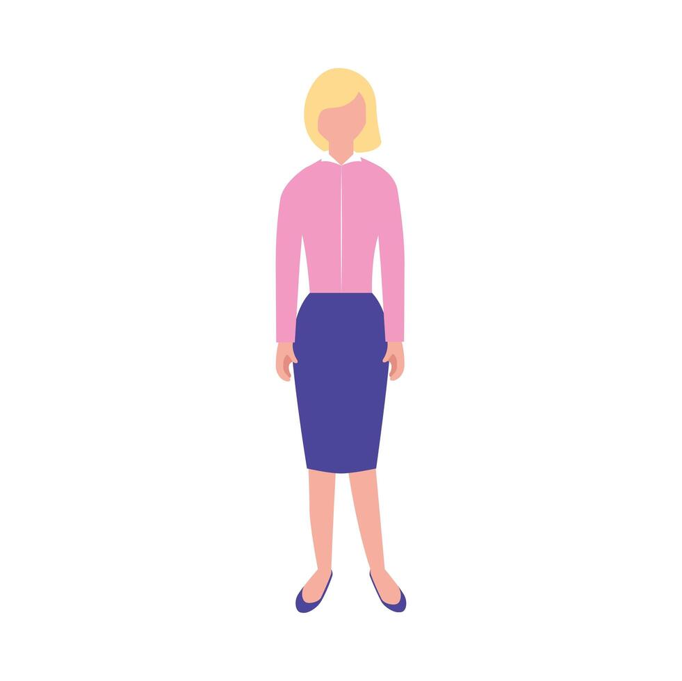 Isolated avatar woman vector design