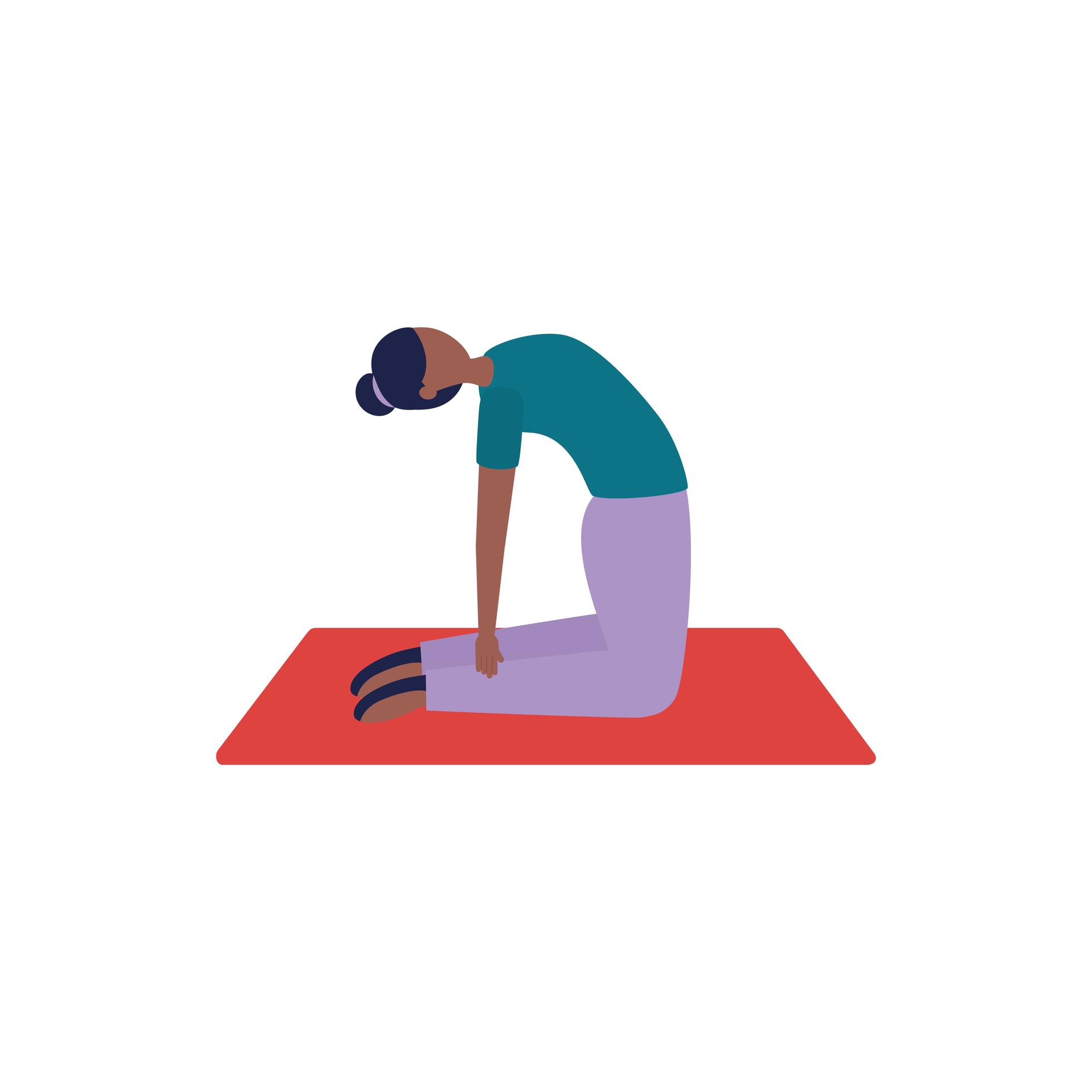 Woman doing yoga at mat vector design 2727002 Vector Art at Vecteezy